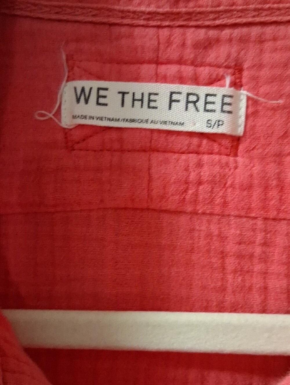 We The Free Coral-Pink Button-Down Gauze Shirt - Picture 2 of 5